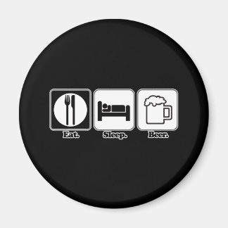 eat sleep beer magnet