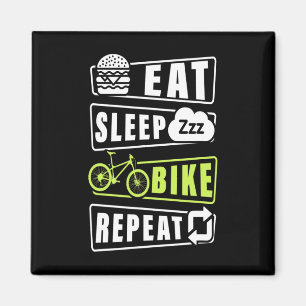 Eat Sleep Bike Repeat Magnet