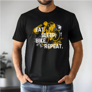 Eat Sleep Bike Repeat   Retro Vintage Cycling T-Shirt