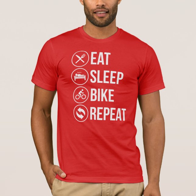 Eat Sleep Bike Repeat T-Shirt (Front)