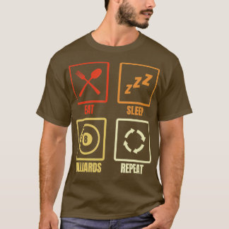 Eat Sleep Billiards Repeat T-Shirt