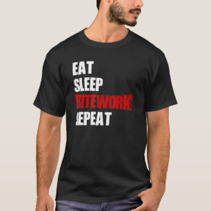 Eat Sleep Bitework Repeat Belgian Malinois German T-Shirt