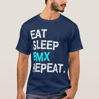 Eat Sleep BMX Repeat  Bike Racing for Women Men T-Shirt