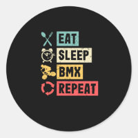 Eat Sleep BMX Repeat Bike Racing Funny Bicycle