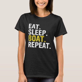 Eat Sleep Boat Repeat Sail Rowing Gift Premium T-Shirt