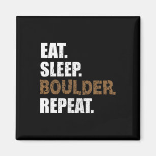 Eat Sleep Boulder Repeat Climbing Hall Climbing Sp Magnet