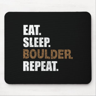Eat Sleep Boulder Repeat Climbing Hall Climbing Sp Mouse Pad