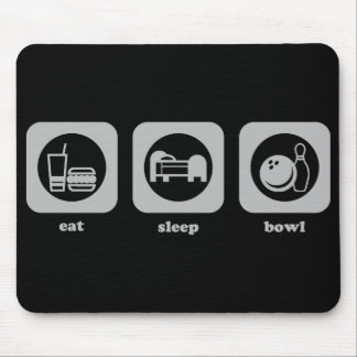 Eat. Sleep. Bowl. Mousepad