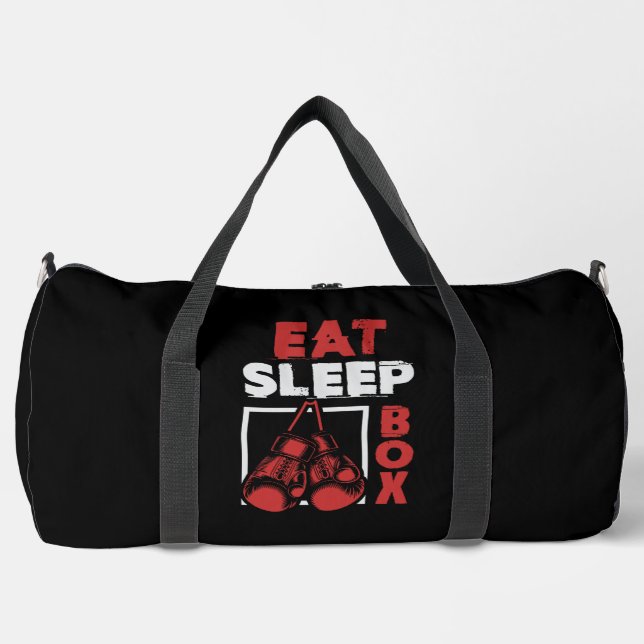 Eat Sleep Box Duffle Bag (Front)