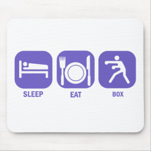 Eat Sleep Box Mouse Pad