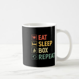 Eat Sleep Box Repeat Boxer Sports Strength Athlete Coffee Mug