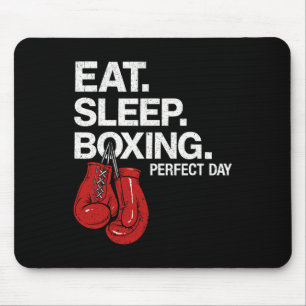 Eat Sleep Boxing Gloves Boxer Fighting Combat Spor Mouse Pad