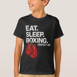 Eat Sleep Boxing Gloves Boxer Fighting Combat Spor T-Shirt