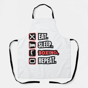 Eat Sleep Boxing Repeat Apron
