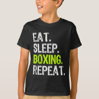 Eat Sleep Boxing Repeat Box Coach Fan Funny