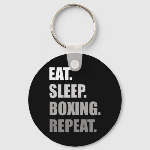 Eat. Sleep. Boxing. Repeat. Boxing Key Ring