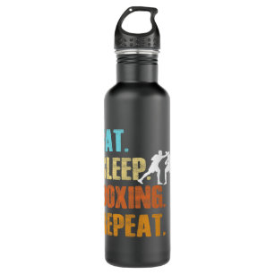 Eat Sleep Boxing Repeat Funny Sports Boxer 710 Ml Water Bottle