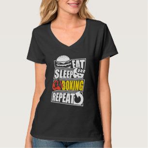 Eat Sleep Boxing Repeat player or coach T-Shirt
