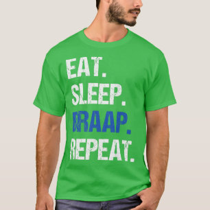 Eat Sleep Braap Repeat Funny Dirt Bike Motocross T-Shirt