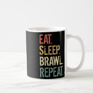 Eat Sleep Brawl Repeat Stars Funny Video Gamer Gam Coffee Mug