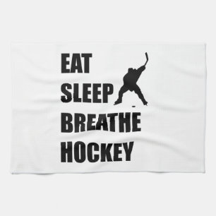 Eat Sleep Breathe Hockey Tea Towel