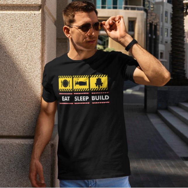 Eat Sleep Build Toy Brick T-Shirt (Creator Uploaded)