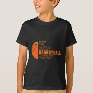 Eat. Sleep. Bysketbyll. Repeat. Bysketbyll Player T-Shirt