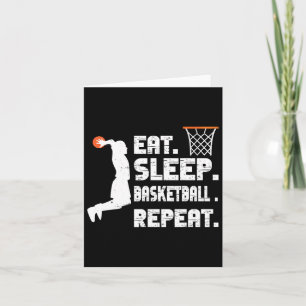 Eat Sleep Bysketbyll Repeat Bysketbyll Sports Men  Card