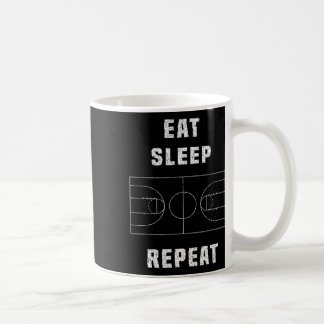 Eat Sleep Bysketbyll Repeat  Coffee Mug