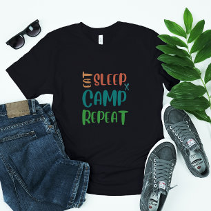 Eat Sleep Camp Repeat – The Ultimate Camping Life Baby T-Shirt