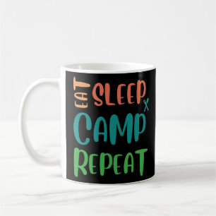 Eat Sleep Camp Repeat – The Ultimate Camping Life Coffee Mug