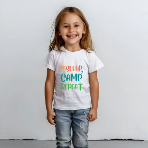 Eat Sleep Camp Repeat – The Ultimate Camping Life T-Shirt