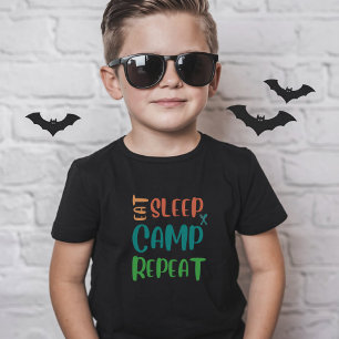 Eat Sleep Camp Repeat – The Ultimate Camping Life T-Shirt