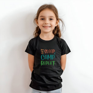 Eat Sleep Camp Repeat – The Ultimate Camping Life T-Shirt