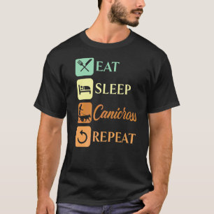 Eat Sleep Canicross Repeat Dog Running Sport Joggi T-Shirt