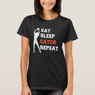 Eat Sleep Catch Repeat Wild Receiver Football T-Shirt