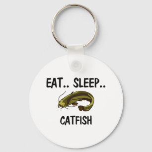 Eat Sleep CATFISH Key Ring