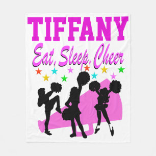 EAT SLEEP CHEER PERSONALIZED FLEECE BLANKET