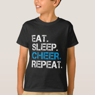 Eat Sleep Cheer Repeat Cheerleading Cheerleader Gi T-Shirt