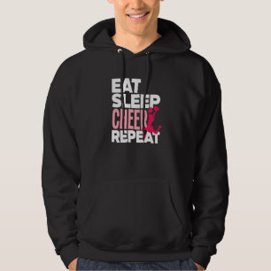 Eat Sleep Cheer Repeat  Cheerleading Cheerleader   Hoodie