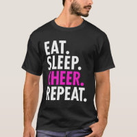 Eat Sleep Cheer Repeat Cheerleading Girls Women Gi