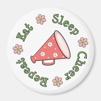 Eat Sleep Cheer Repeat Cheerleading Magnet