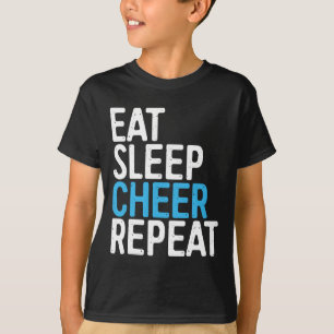 Eat Sleep Cheer Repeat Shirt Cheerleader Cheerlead