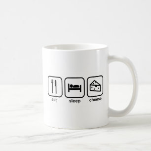 Eat Sleep Cheese Coffee Mug