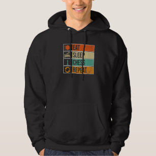 Eat Sleep Chess Repeat Chess Player Hoodie
