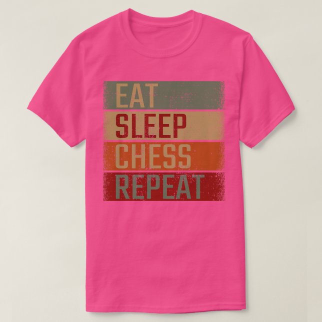 Eat Sleep Chess Repeat T-Shirt (Design Front)