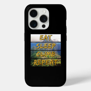 Eat Sleep Climb Repeat - Machu Picchu, Peru iPhone 15 Pro Case