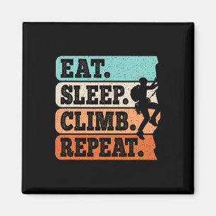 Eat Sleep Climb Repeat Rock Climbing Bouldering Me Magnet