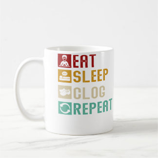 Eat Sleep Clog Repeat Funny Clogging Dancing Girls Coffee Mug