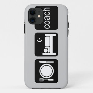 eat sleep coach iPhone 11 case